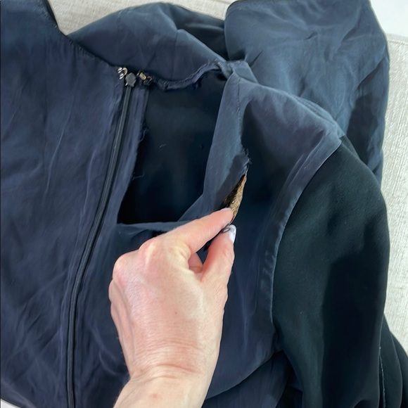 Christian Siriano, Black Front Ruffle Dress, Size 6 - Picture 12 of 14